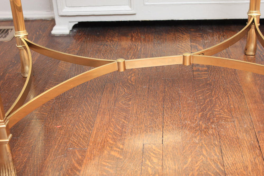 Glass Top Ornate Coffee Table