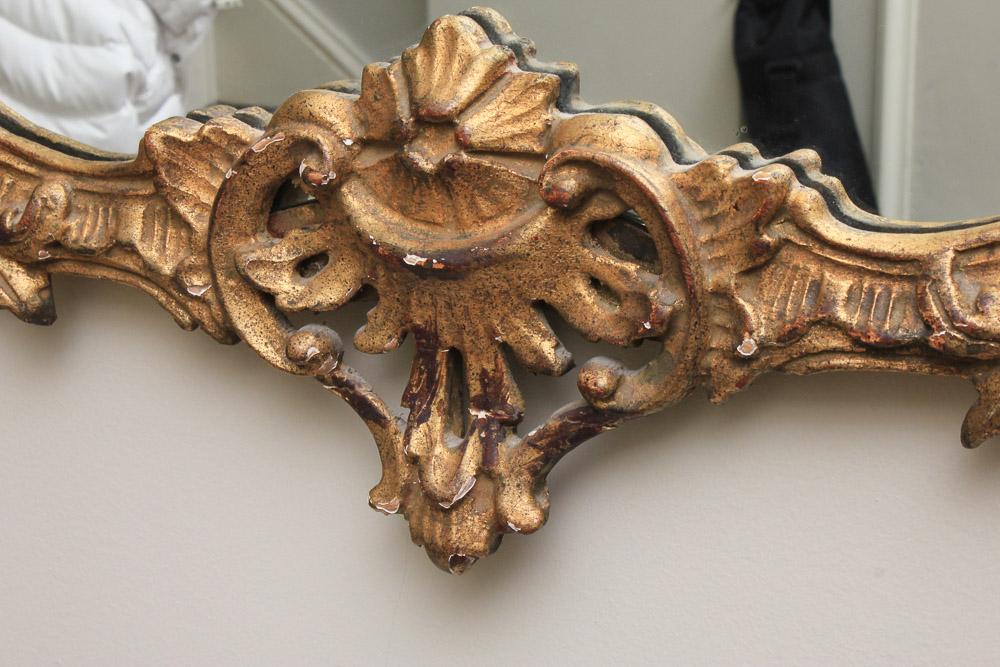 Vintage Ornate Gilt Gesso Wall Mirror