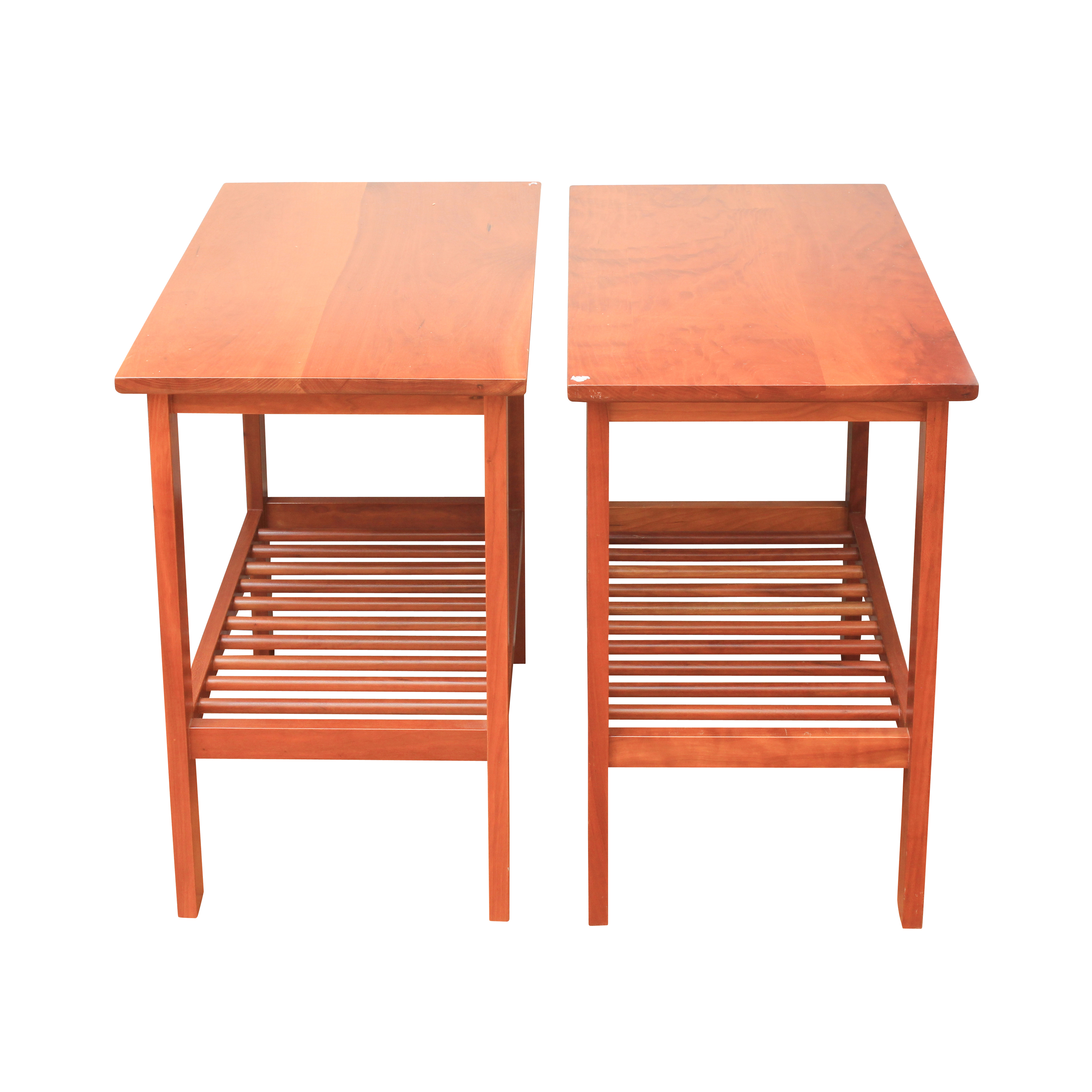 Mission Style Cherry Side Tables