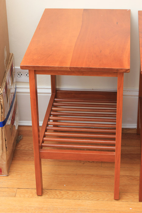 Mission Style Cherry Side Tables