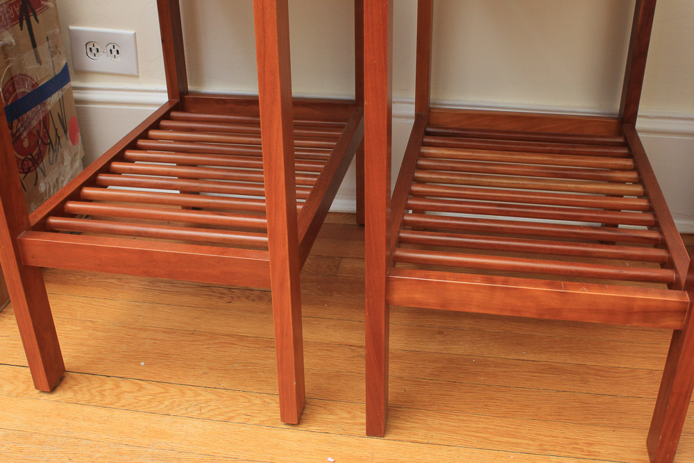 Mission Style Cherry Side Tables