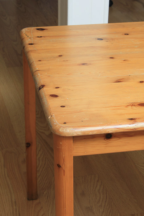 Vintage Knotty Pine Side Table