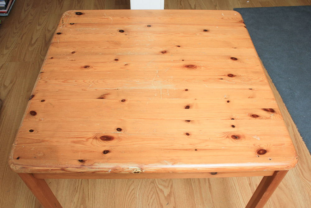 Vintage Knotty Pine Side Table