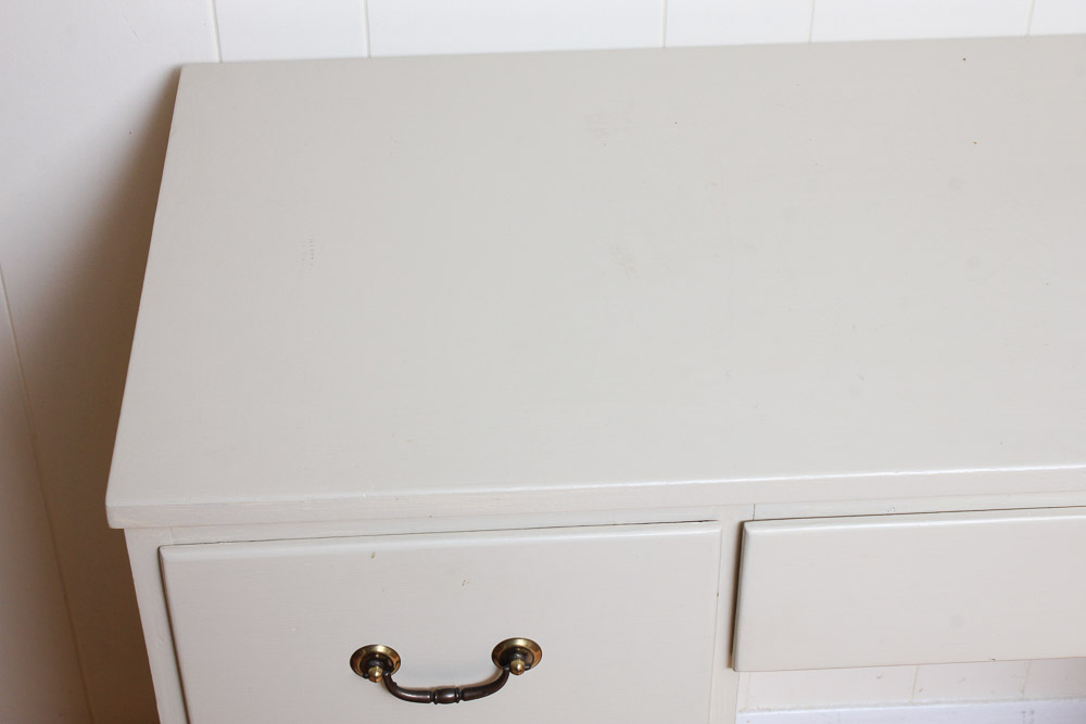 White Painted Kneehole Desk