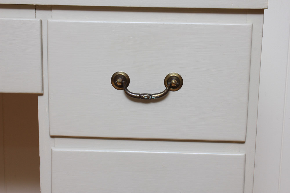 White Painted Kneehole Desk