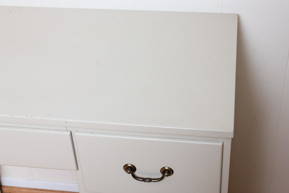 White Painted Kneehole Desk