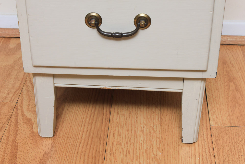 White Painted Kneehole Desk