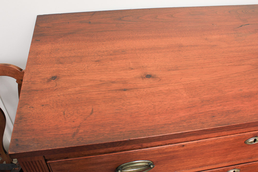 Antique Sheraton Style Walnut Chest of Drawers