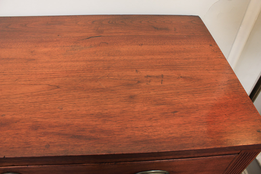 Antique Sheraton Style Walnut Chest of Drawers