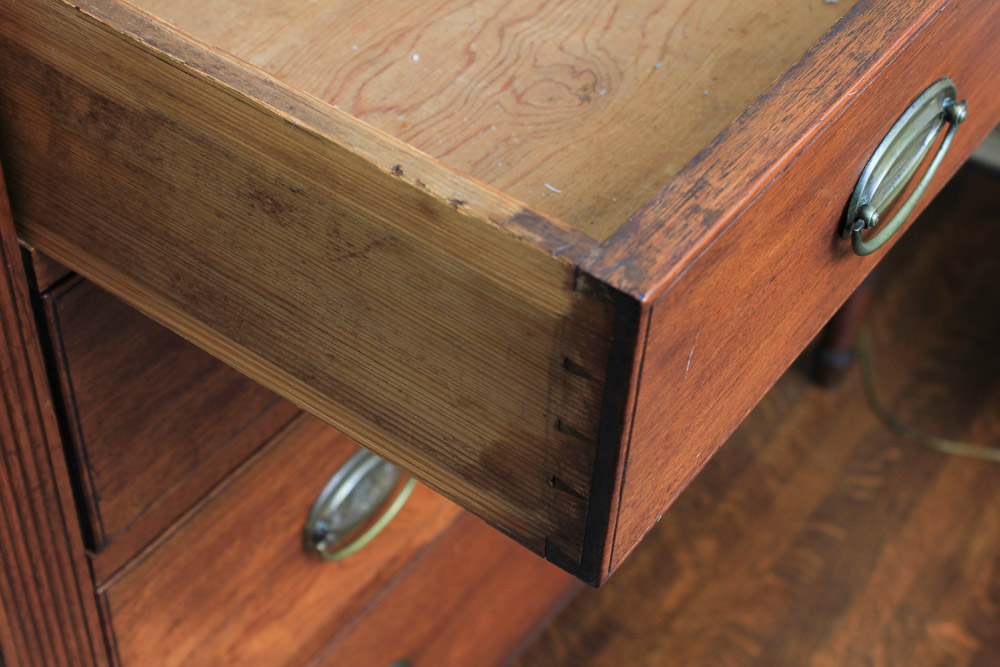 Antique Sheraton Style Walnut Chest of Drawers