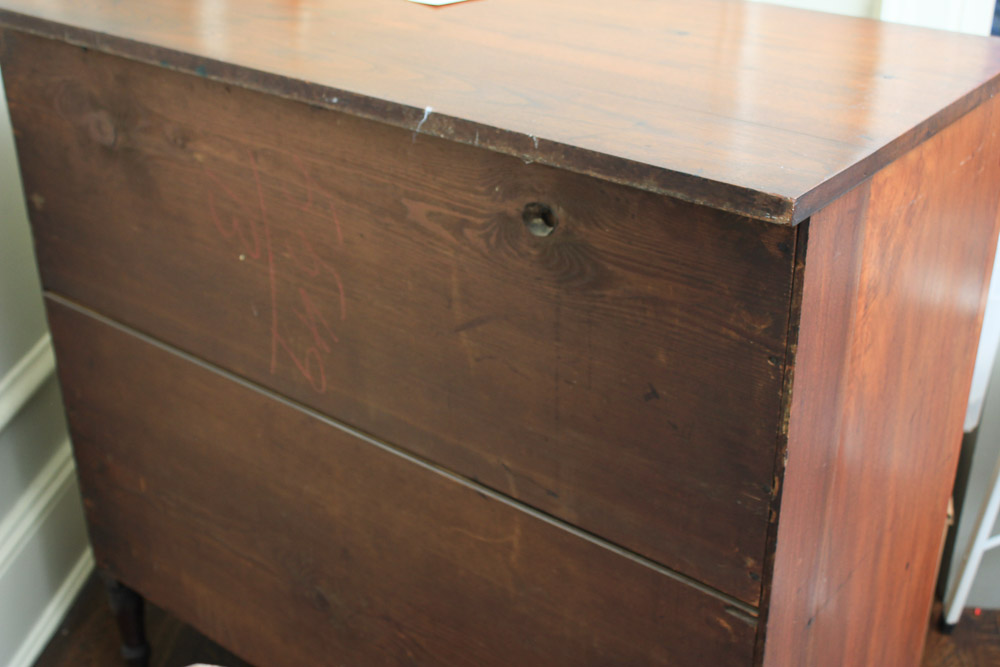Antique Sheraton Style Walnut Chest of Drawers