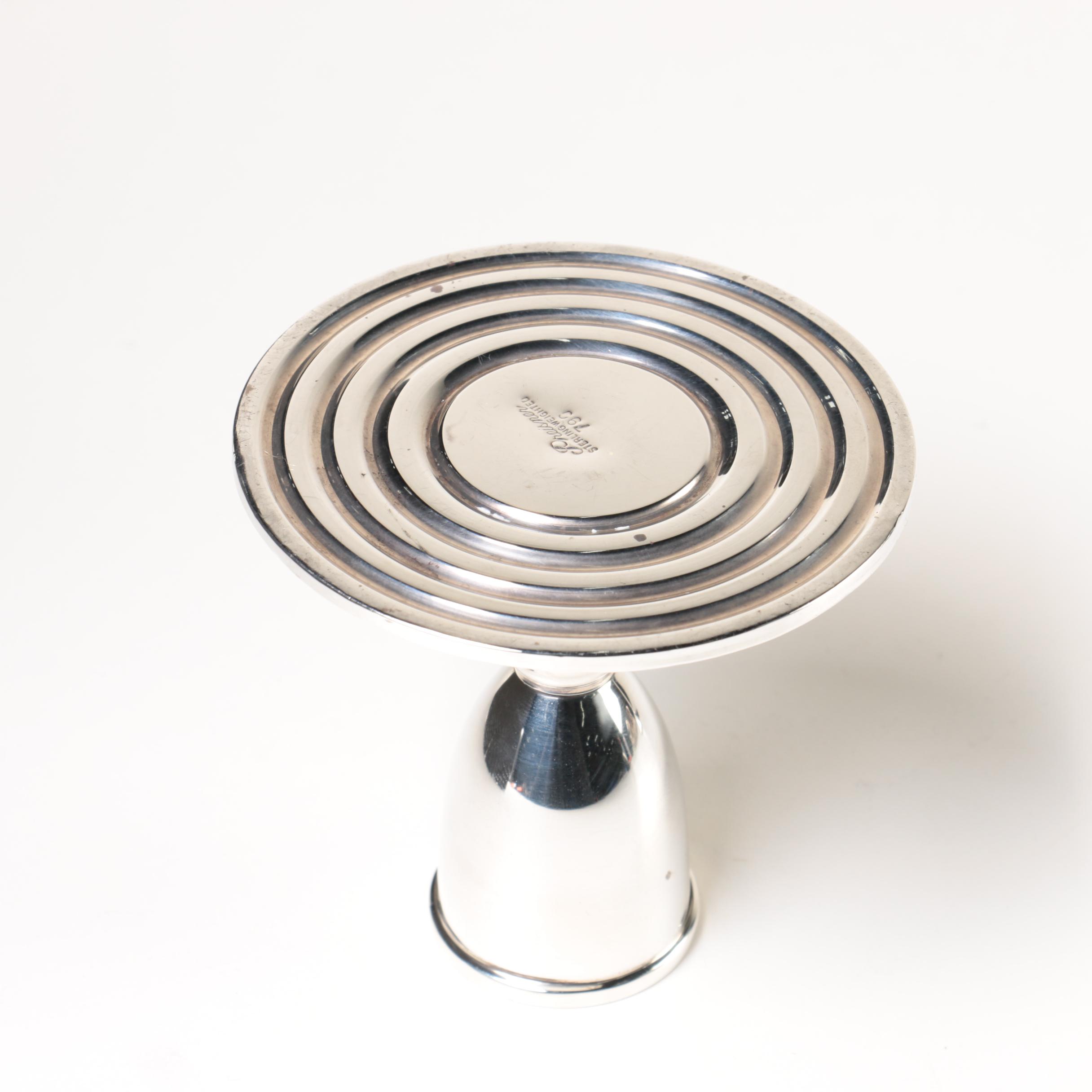 Fisher Silversmiths and Preisner Weighted Sterling Silver Candleholders