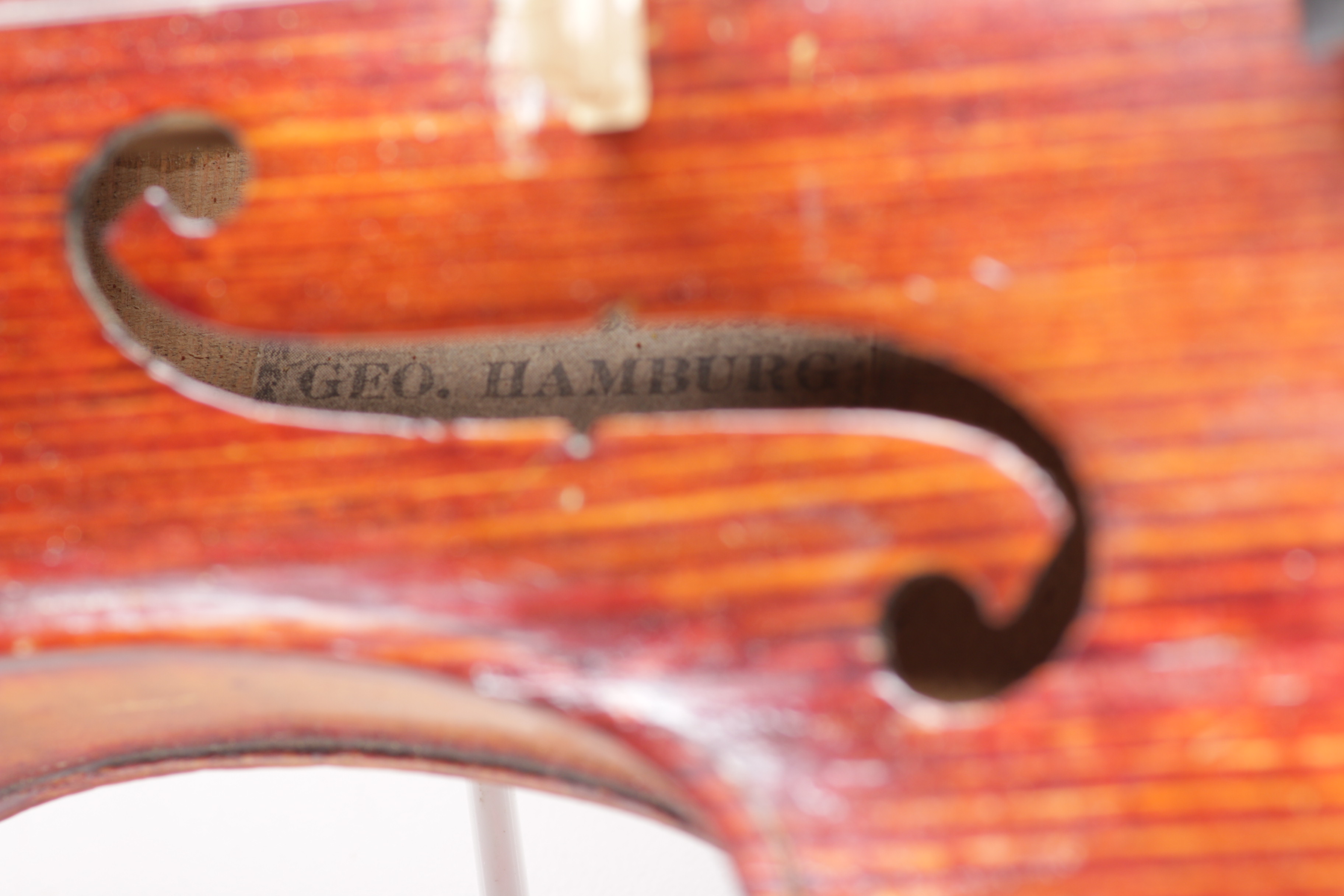 Antique George Hamburg Violin, Bow and Case