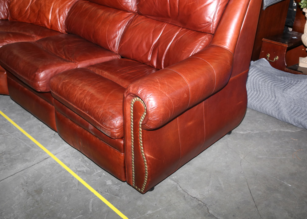 Leather Sectional Sofa by  Thomasville