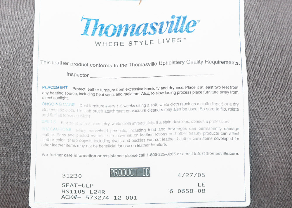 Leather Sectional Sofa by  Thomasville