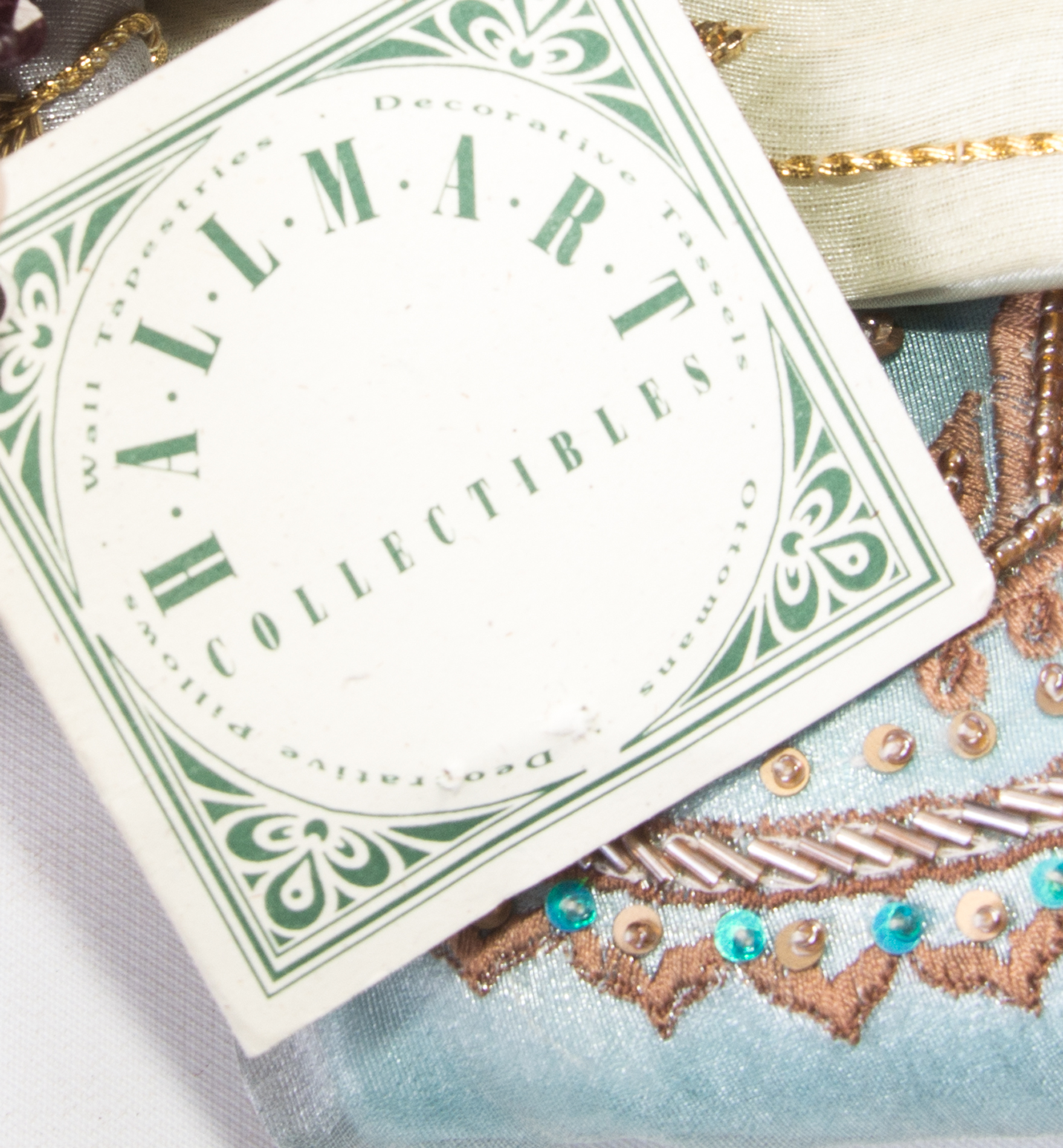 Hallmart Collectibles Beaded Pillow Covers and Linens