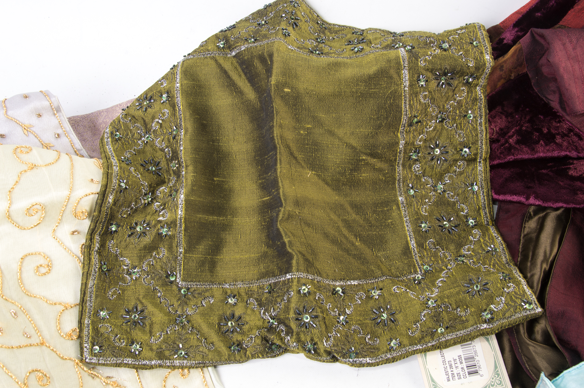 Hallmart Collectibles Beaded Pillow Covers and Linens