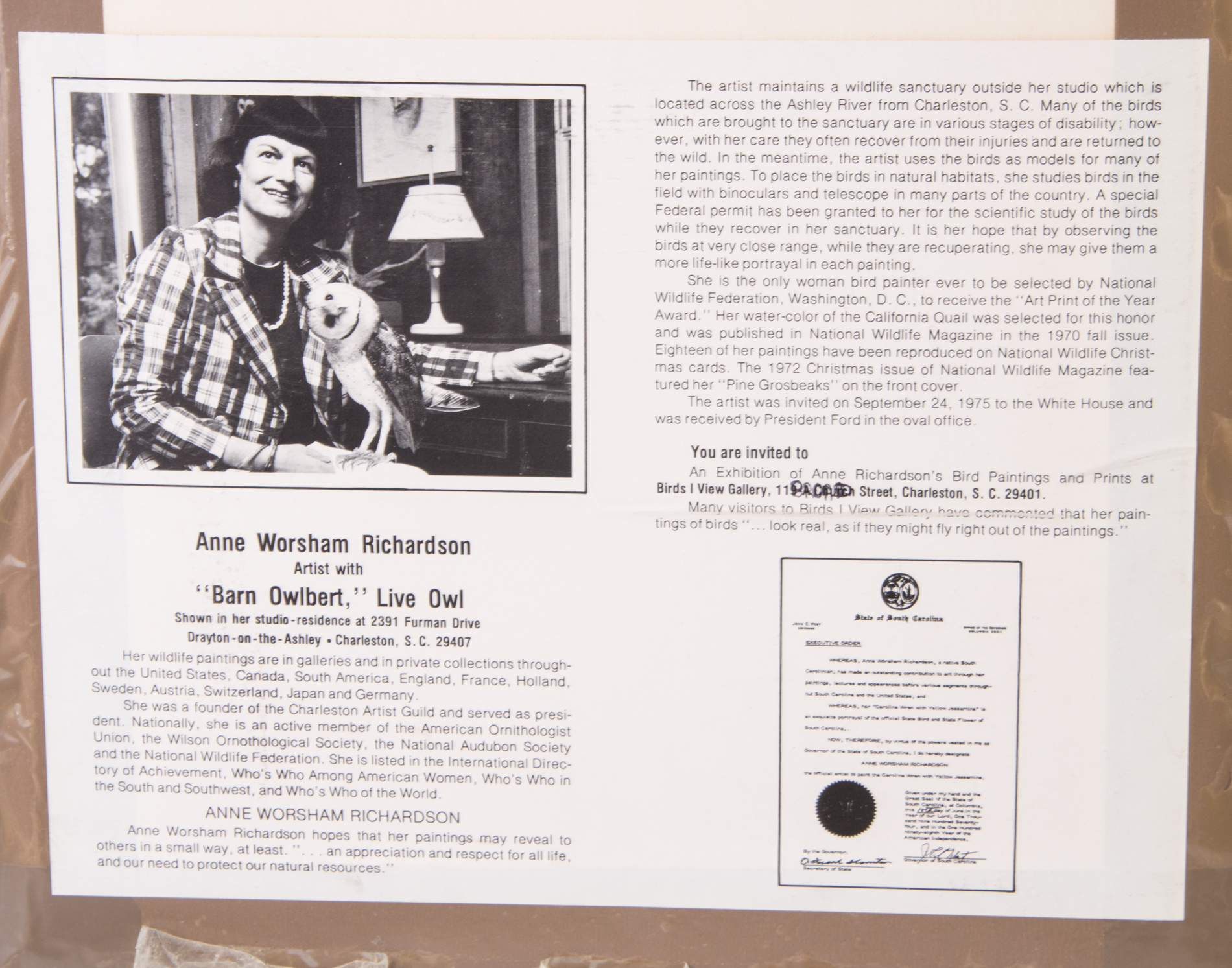 Ann Worsham Richardson Limited Edition Signed Offset Lithographs