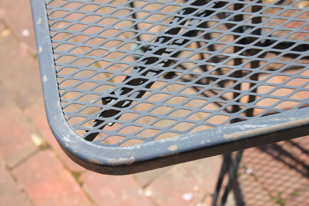 Wrought Metal Patio Table with Chairs