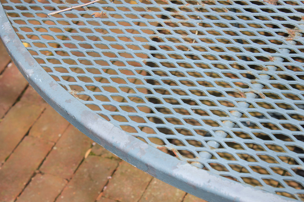 Metal Patio Table, Chairs, Chaise Lounge, and Bar Cart