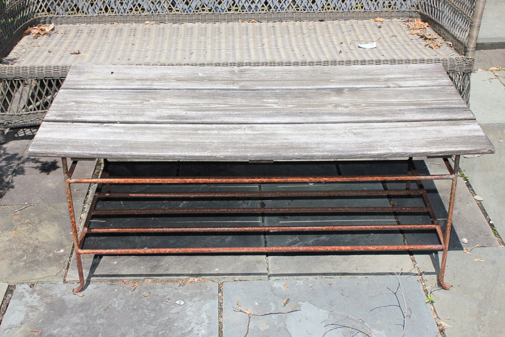 Industrial Style Outdoor Coffee Table