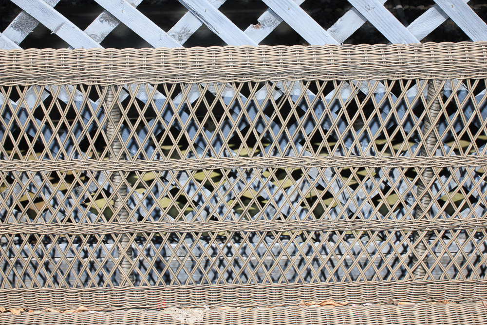 Vintage Brown Wicker Sofa