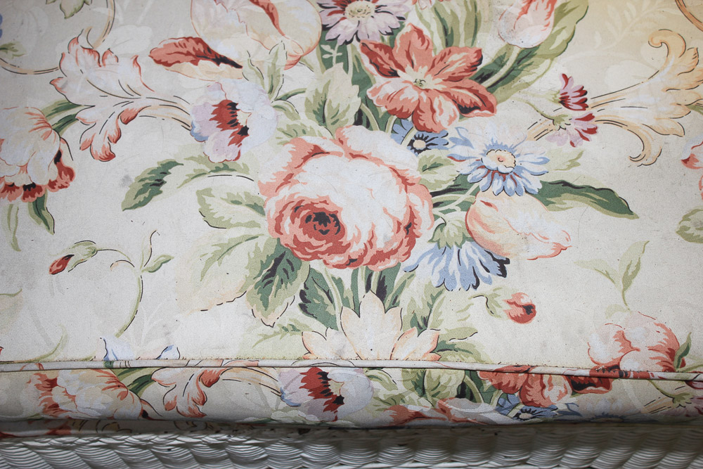 Vintage Wicker Furniture in White