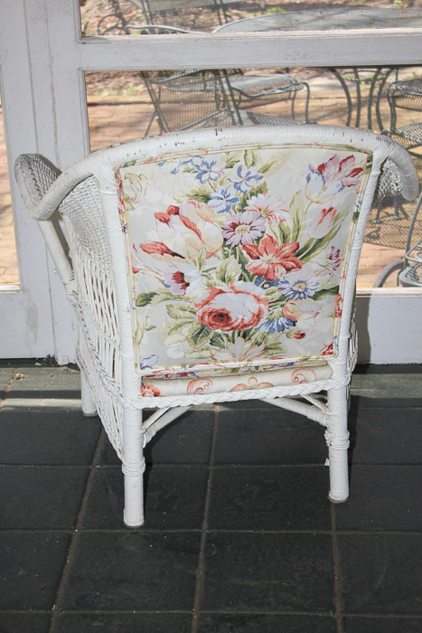 Vintage Wicker Furniture in White