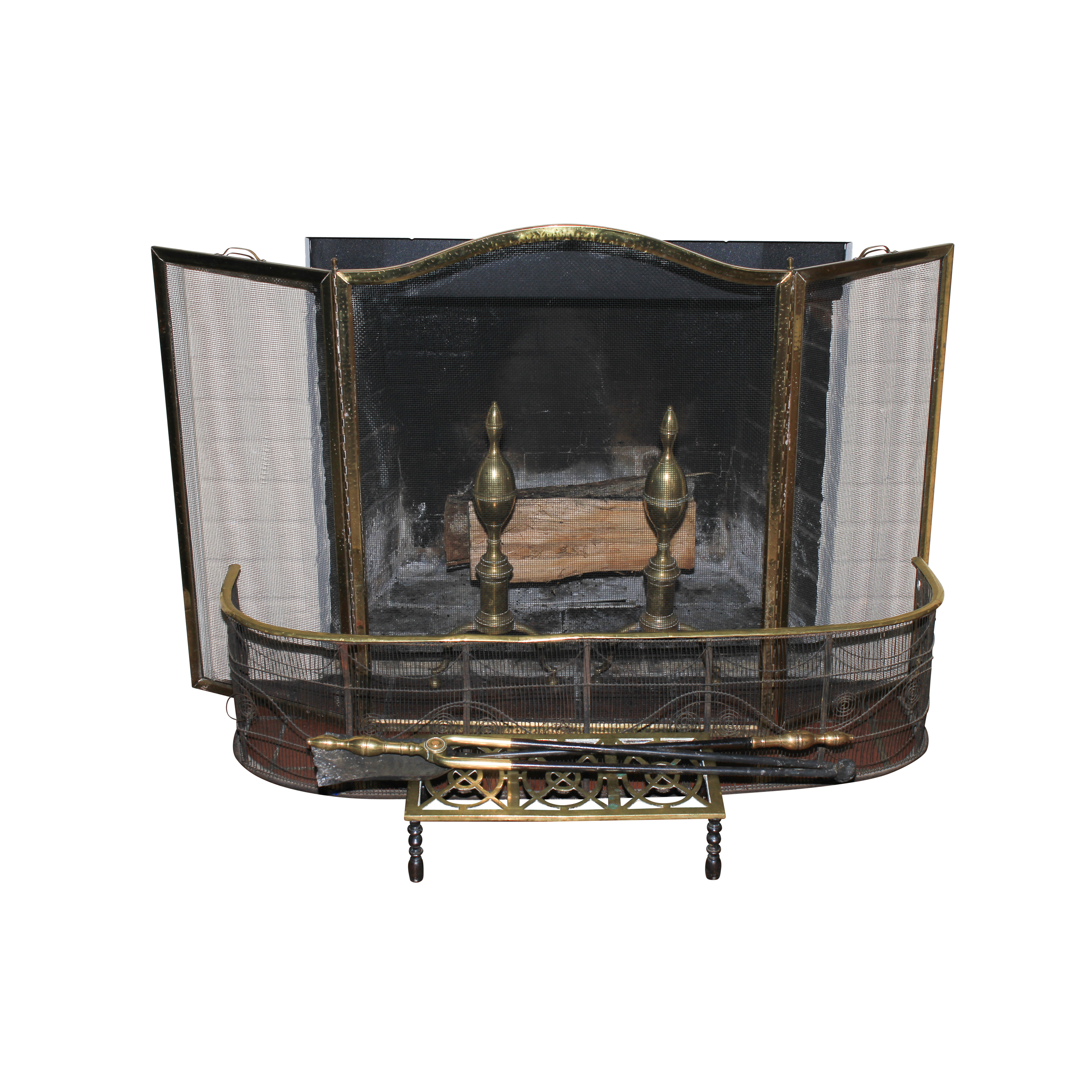 Vintage Federal Style Fireplace Set