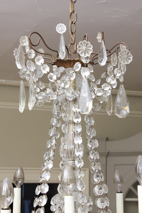 Vintage Continental Maria Theresa Style Crystal Chandelier