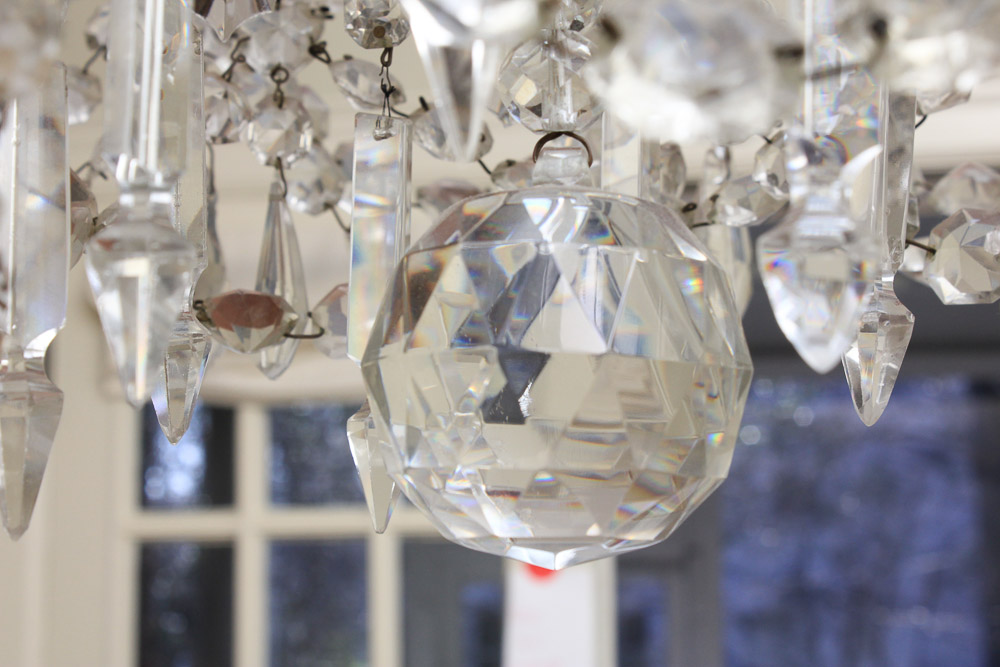 Vintage Continental Maria Theresa Style Crystal Chandelier