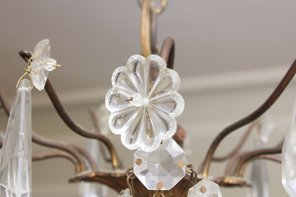 Vintage Continental Maria Theresa Style Crystal Chandelier