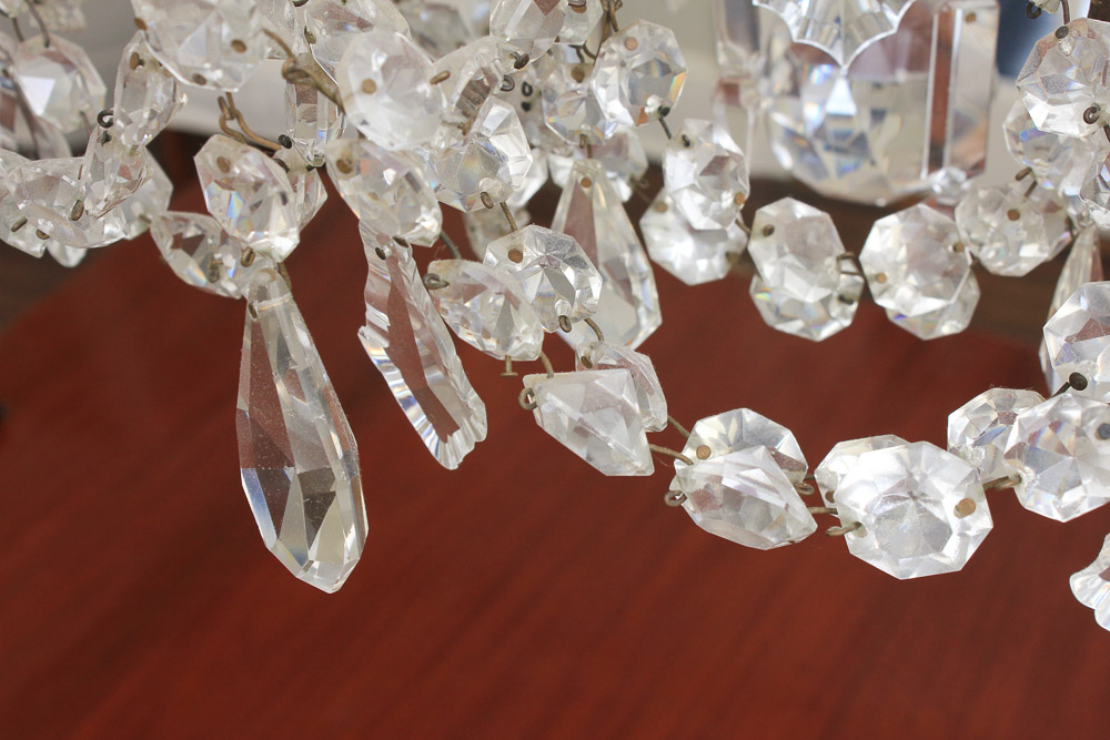 Vintage Continental Maria Theresa Style Crystal Chandelier