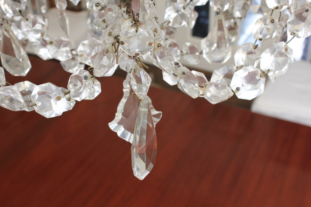 Vintage Continental Maria Theresa Style Crystal Chandelier
