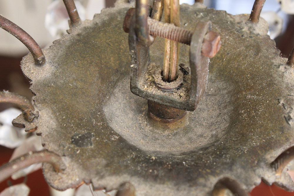 Vintage Continental Maria Theresa Style Crystal Chandelier