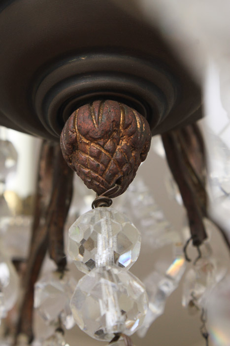 Vintage Continental Maria Theresa Style Crystal Chandelier