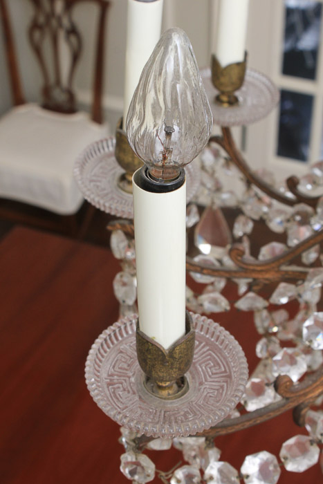 Vintage Continental Maria Theresa Style Crystal Chandelier