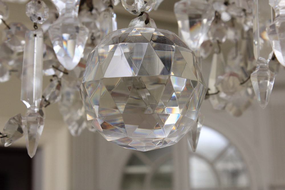 Vintage Continental Maria Theresa Style Crystal Chandelier