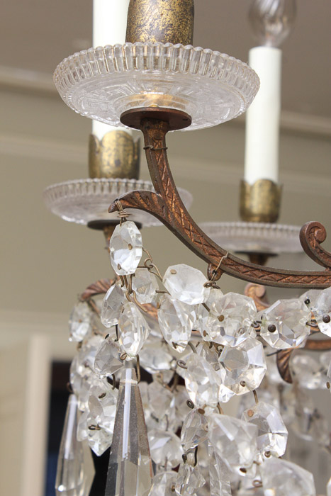 Vintage Continental Maria Theresa Style Crystal Chandelier