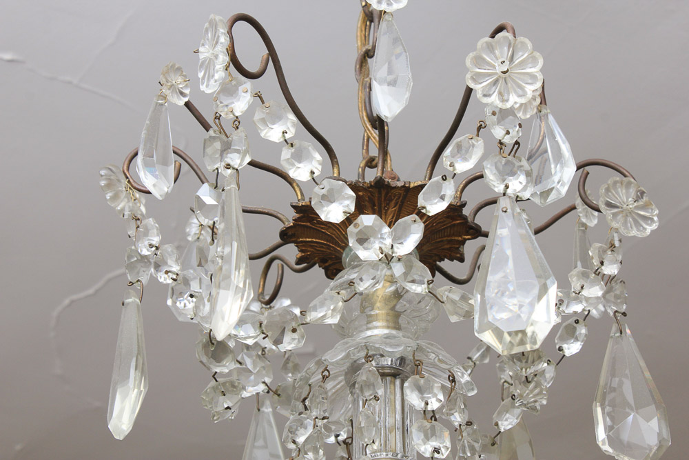 Vintage Continental Maria Theresa Style Crystal Chandelier