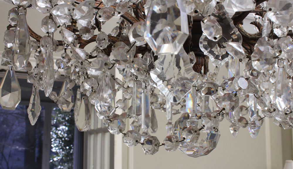 Vintage Continental Maria Theresa Style Crystal Chandelier