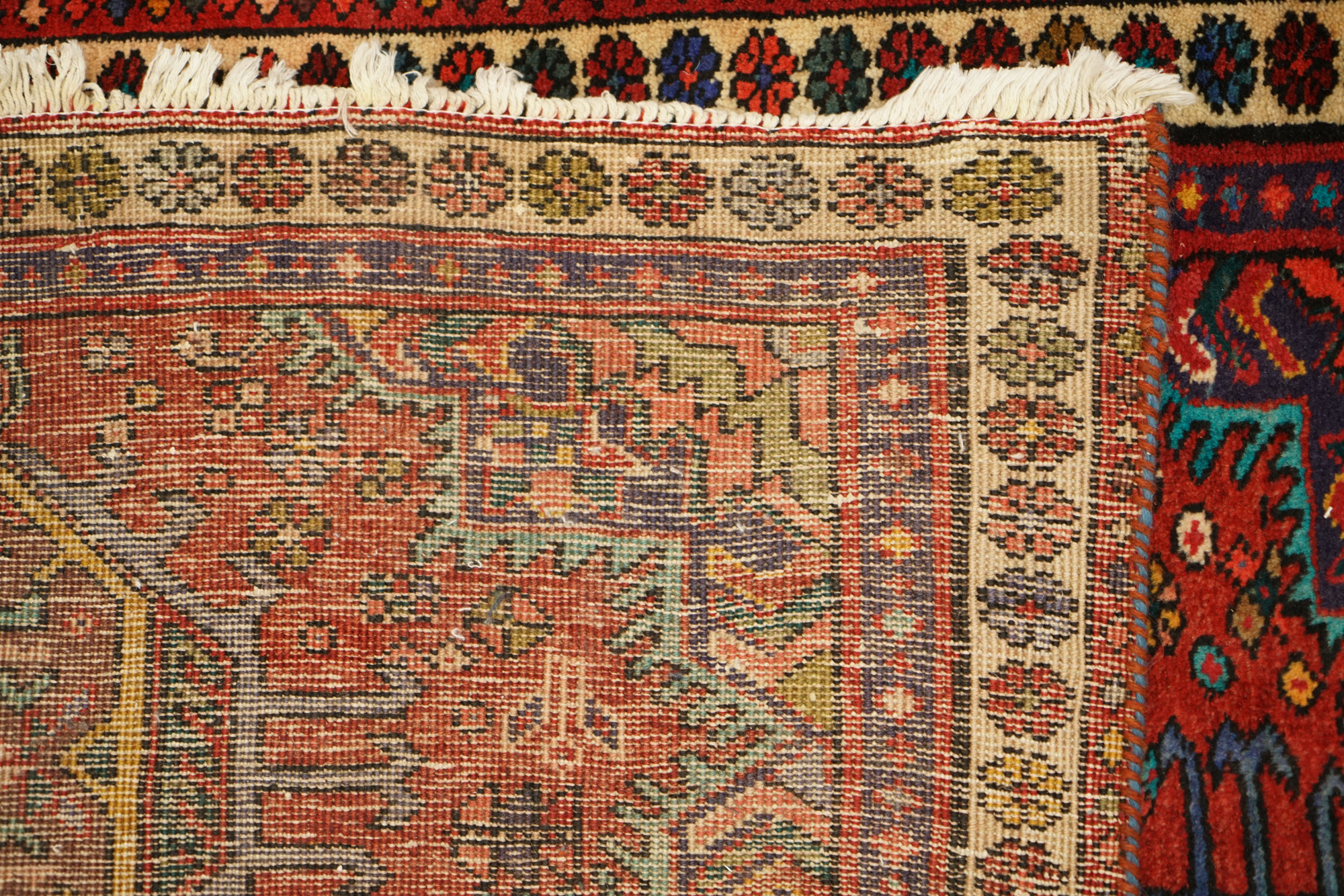 Hand-Knotted Persian Karaja Wool Runner