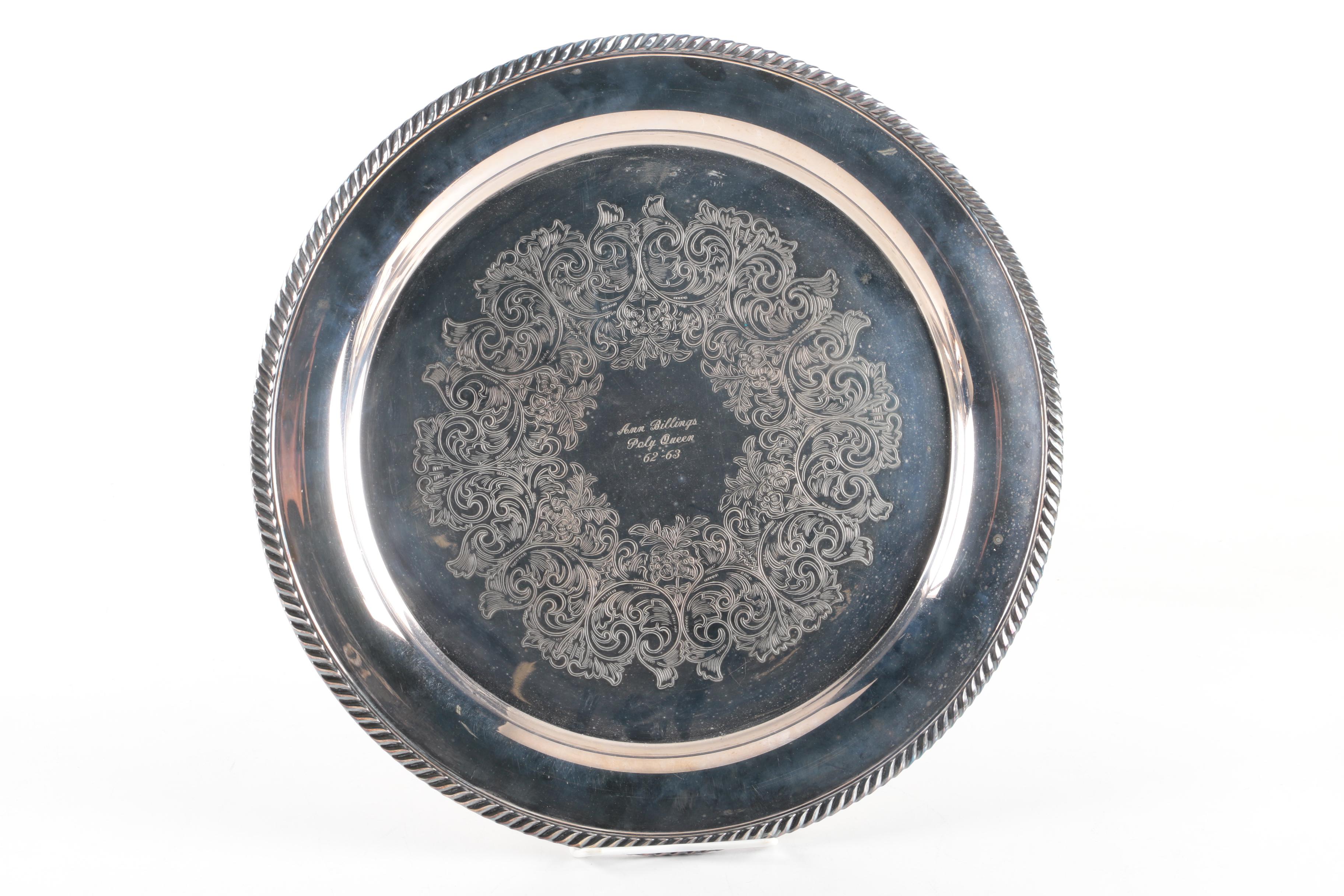 Towle Silver Plate Serving Tray and Other Silver Plate Serveware with Gorham