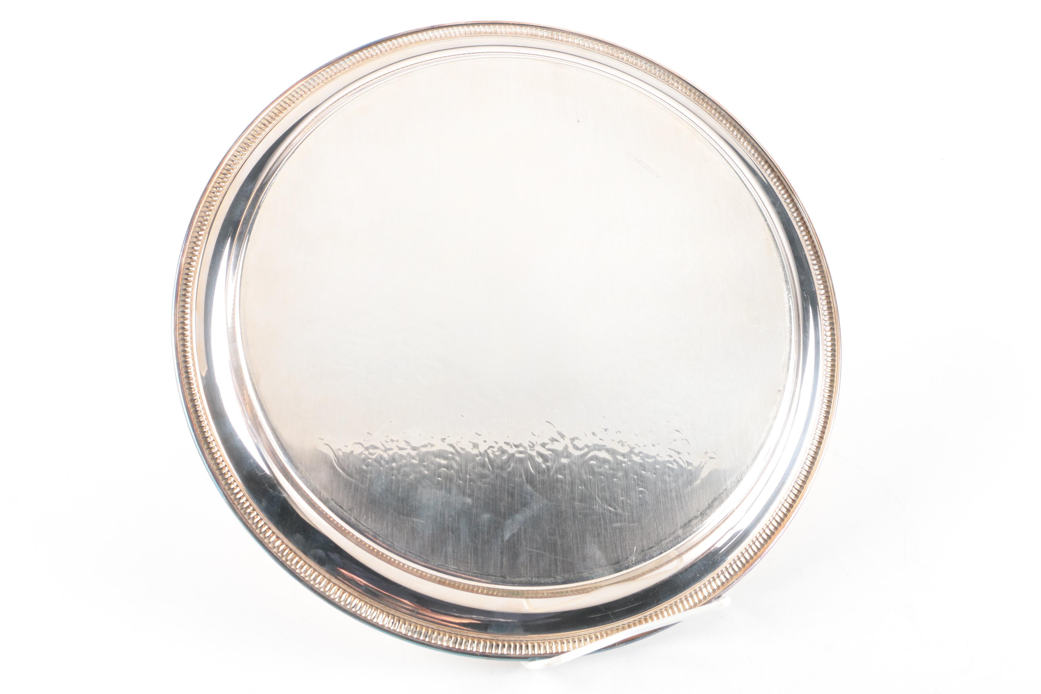 Towle Silver Plate Serving Tray and Other Silver Plate Serveware with Gorham