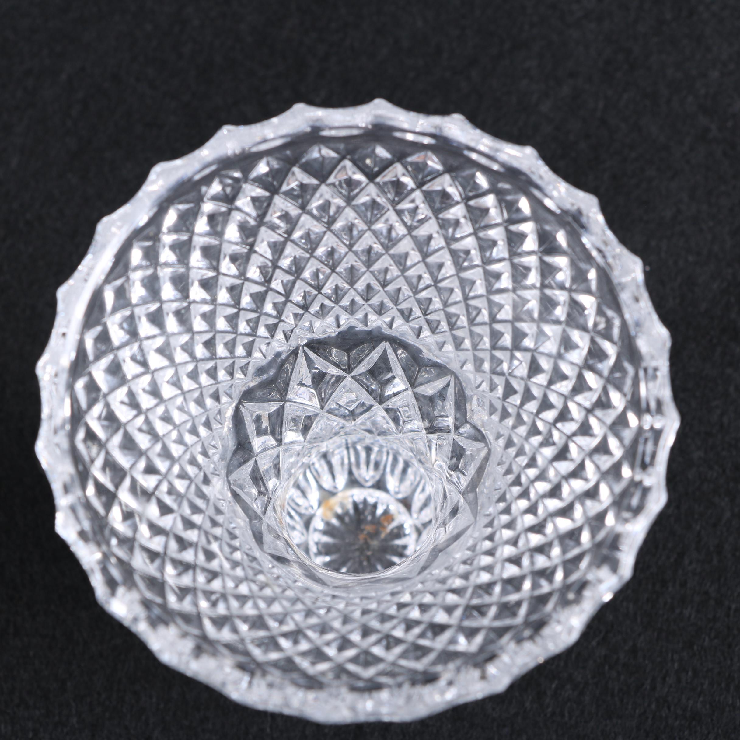 Waterford Crystal "Adare" Finger Bowl, "Glandore" Vase, Jam Jar and other Vases