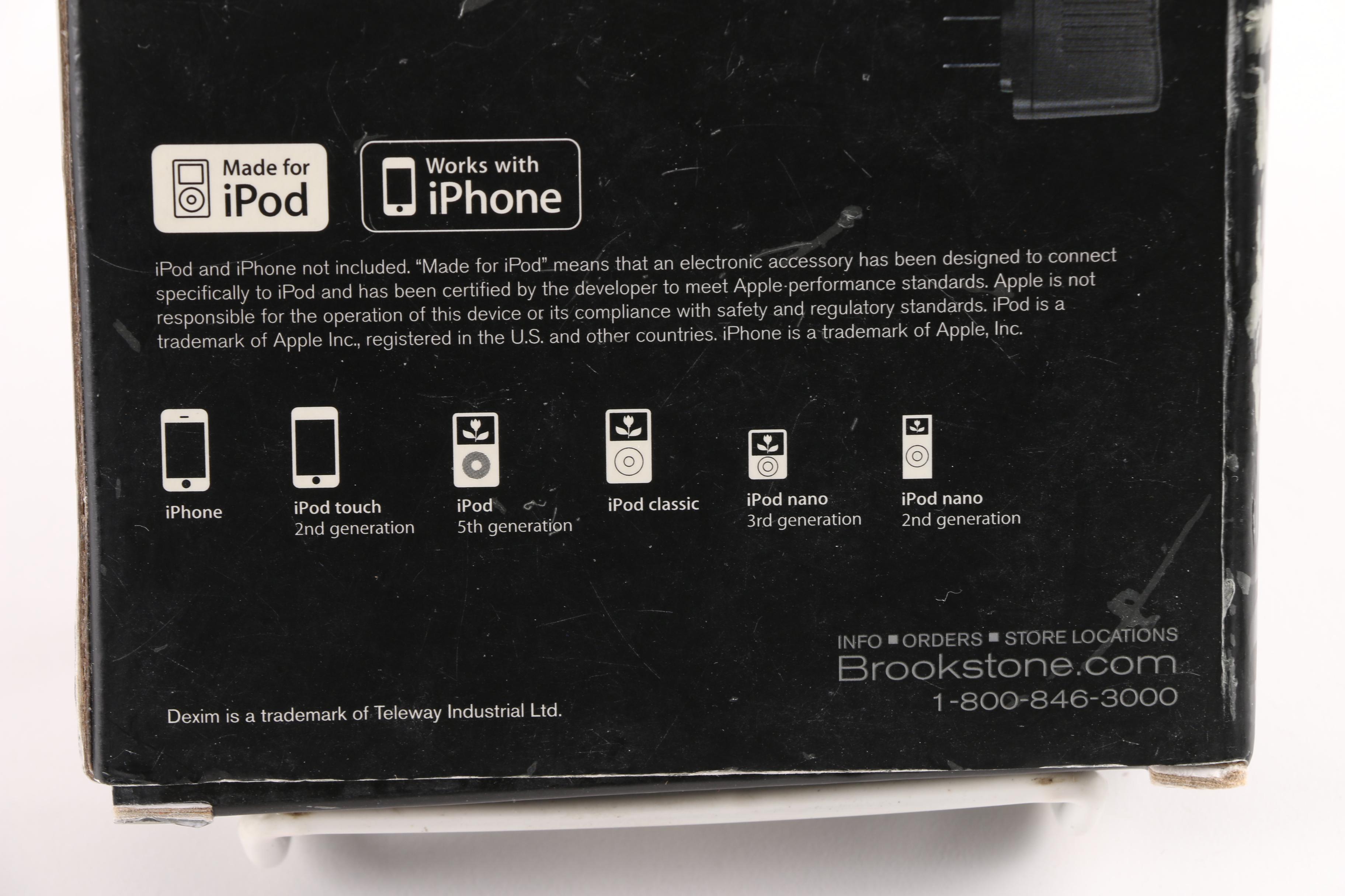 Brookstone Rechargeable Backup Battery for iPod and iPhone