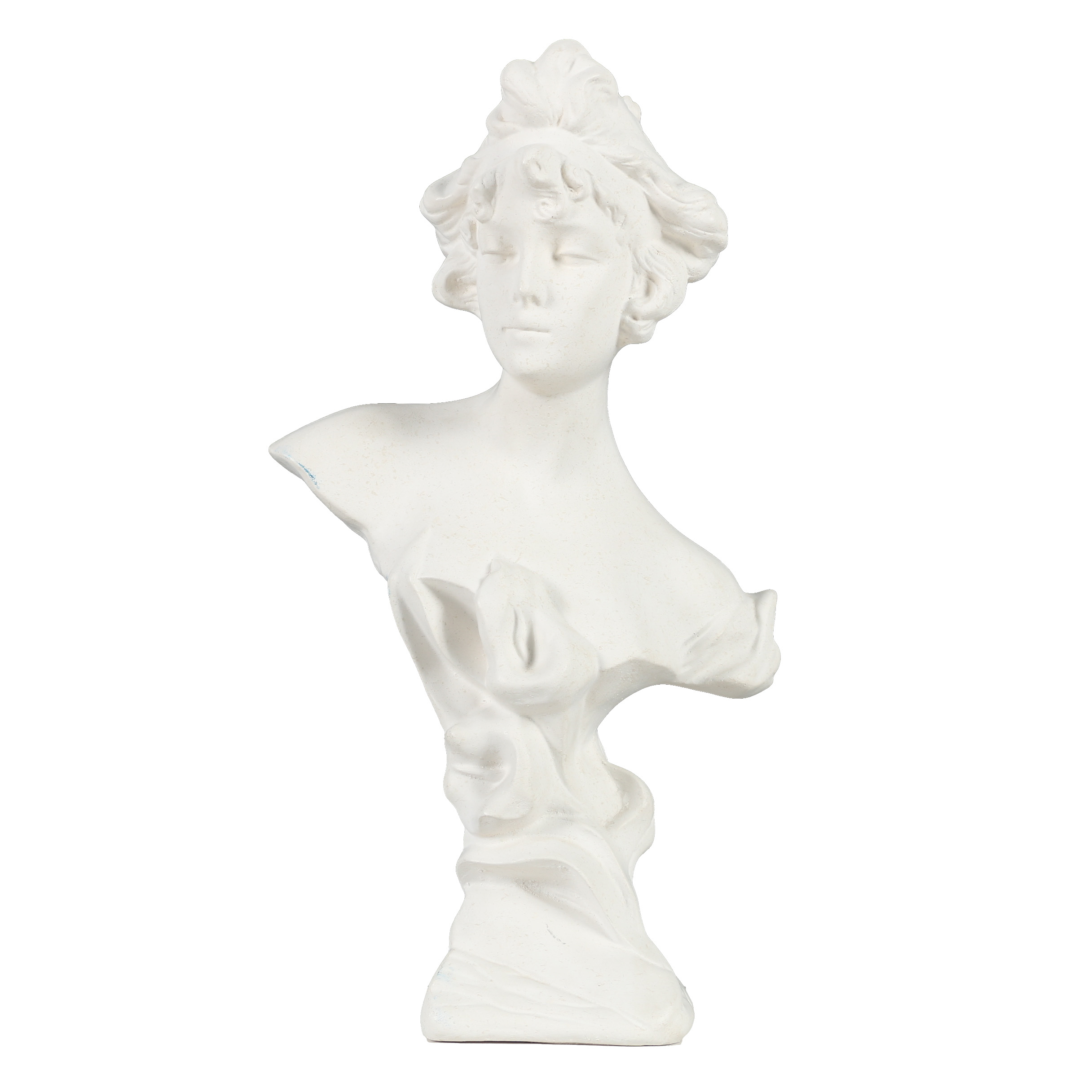 Plaster Bust Sculpture of a Woman