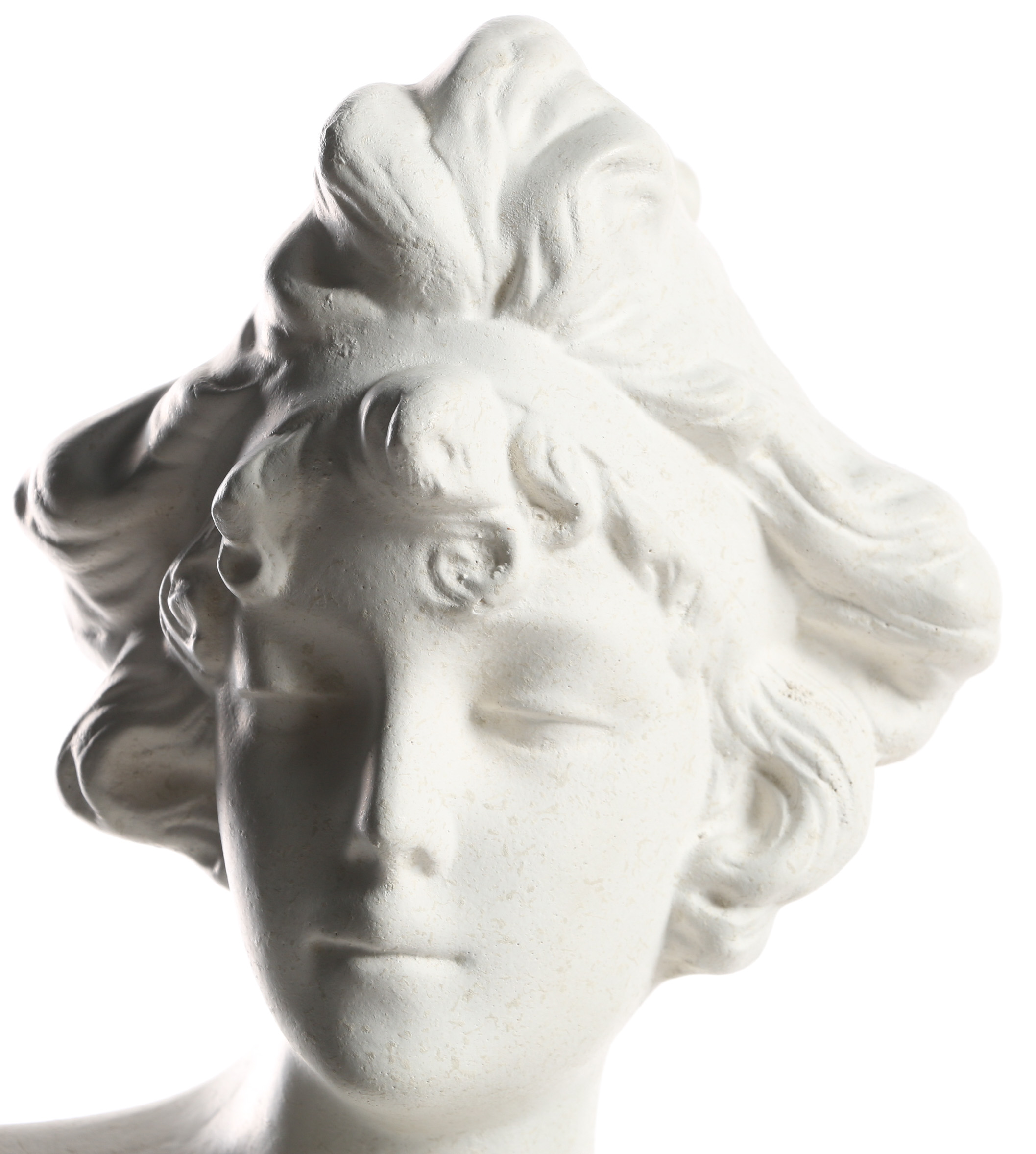 Plaster Bust Sculpture of a Woman