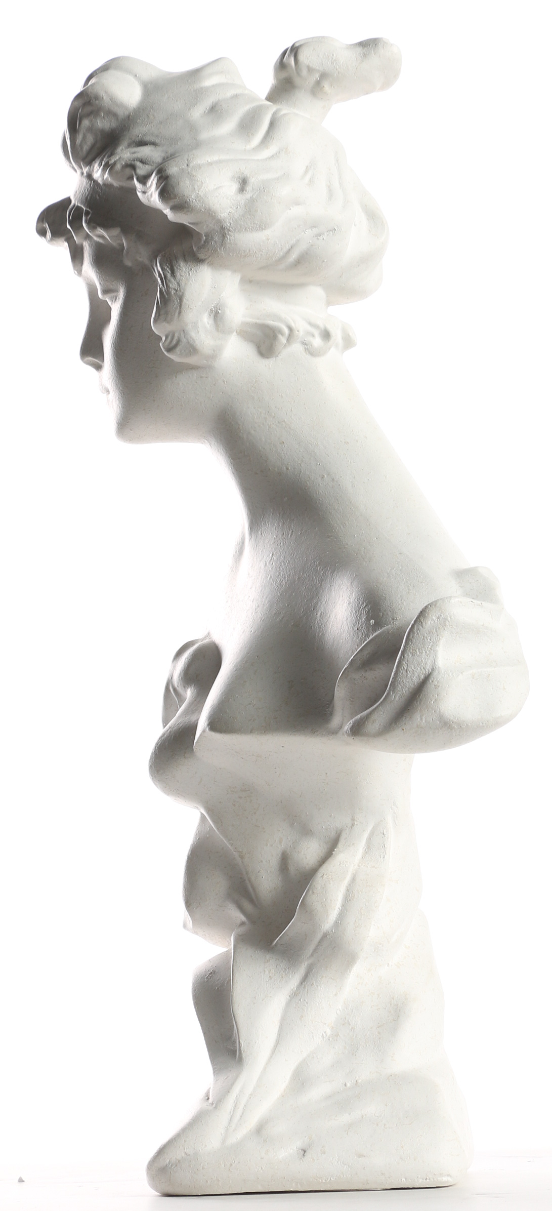 Plaster Bust Sculpture of a Woman