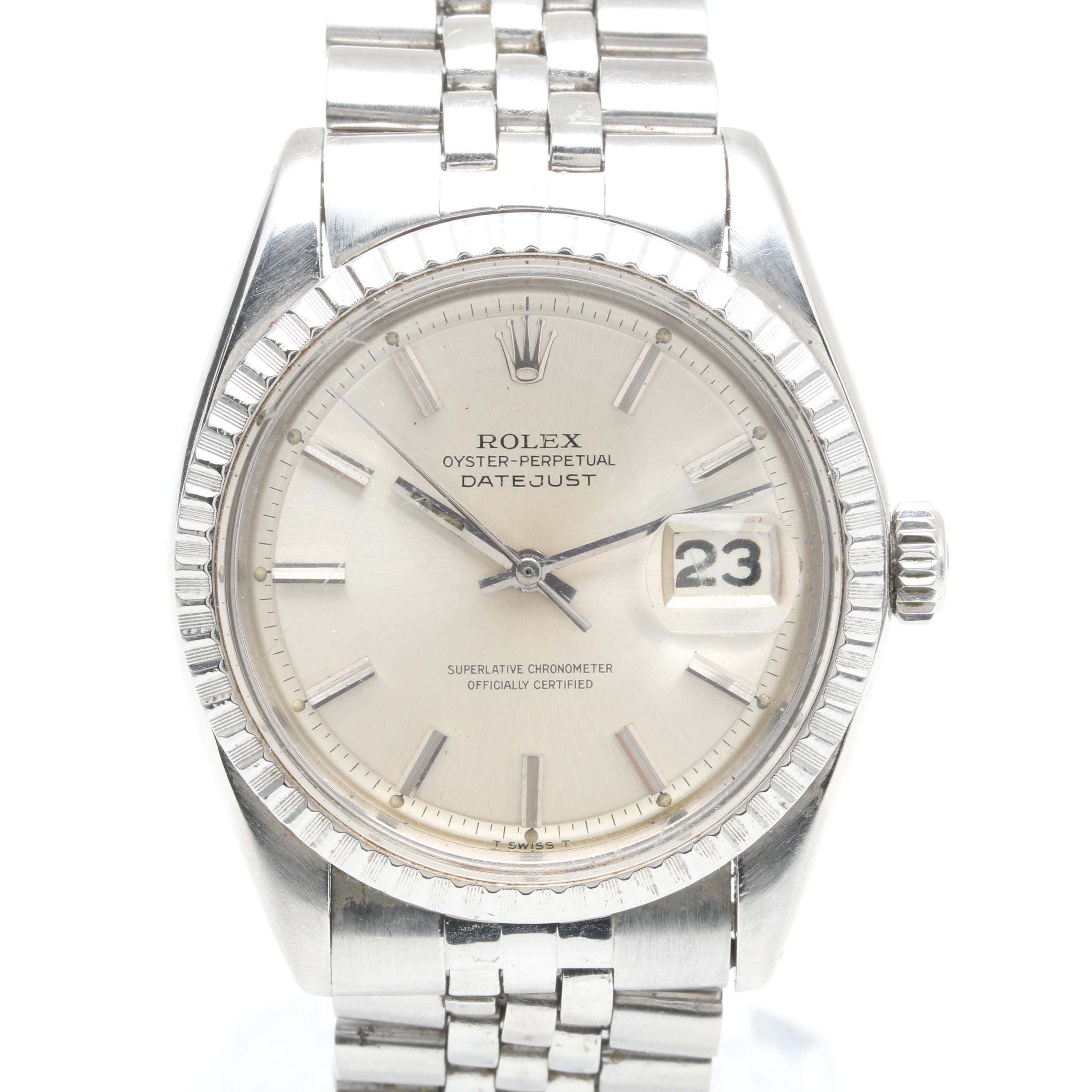 Rolex Stainless Steel Datejust Watch